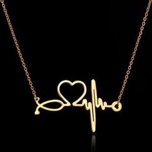  Heartbeat  Necklace for Women