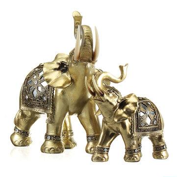 Bo-Ra HOME Lucky Charm Fengshui Mascot Golden Elephant 
